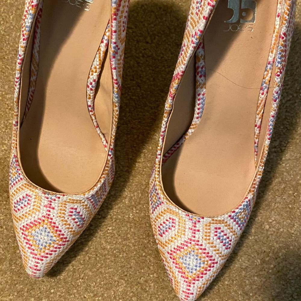 Multi color shoes never worn.